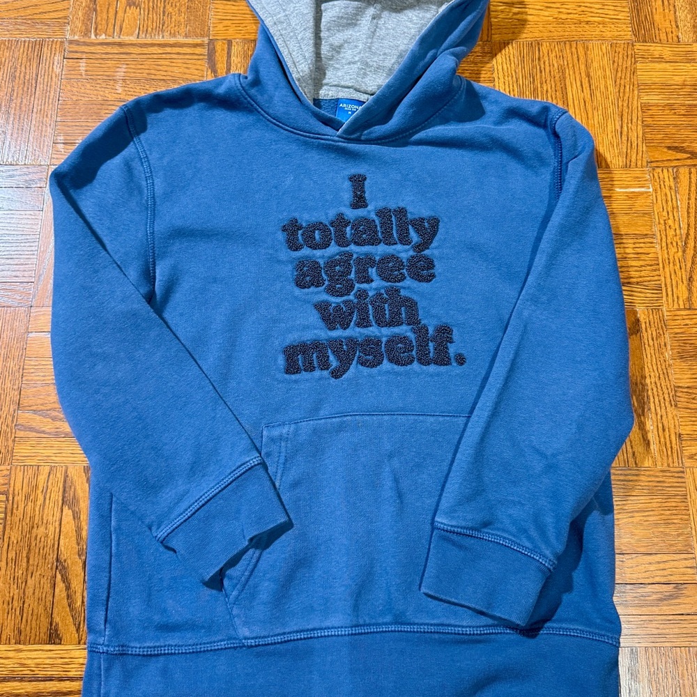 Arizona Jean Company Blue and Gray Hoodie